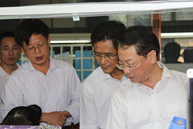 福建省紀委副書記、監察廳廳長陳善光一行視察虹潤公司